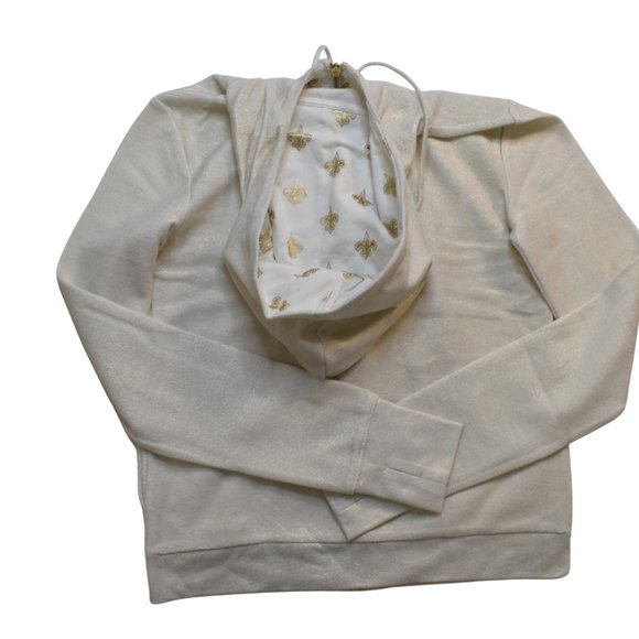 All-Sport Couture Womens NFL New Orleans Saints Play Action Hoodie New - Picture 3 of 8